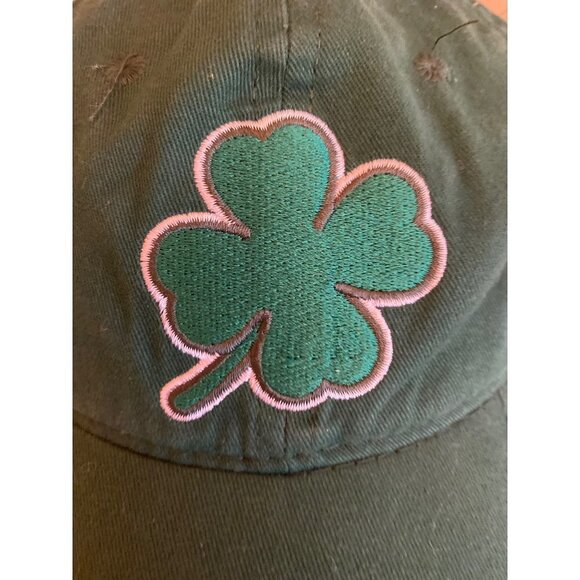 Green Four Leaf Clover St. Patrick Irish Hat Cap Adjustable - Picture 2 of 8